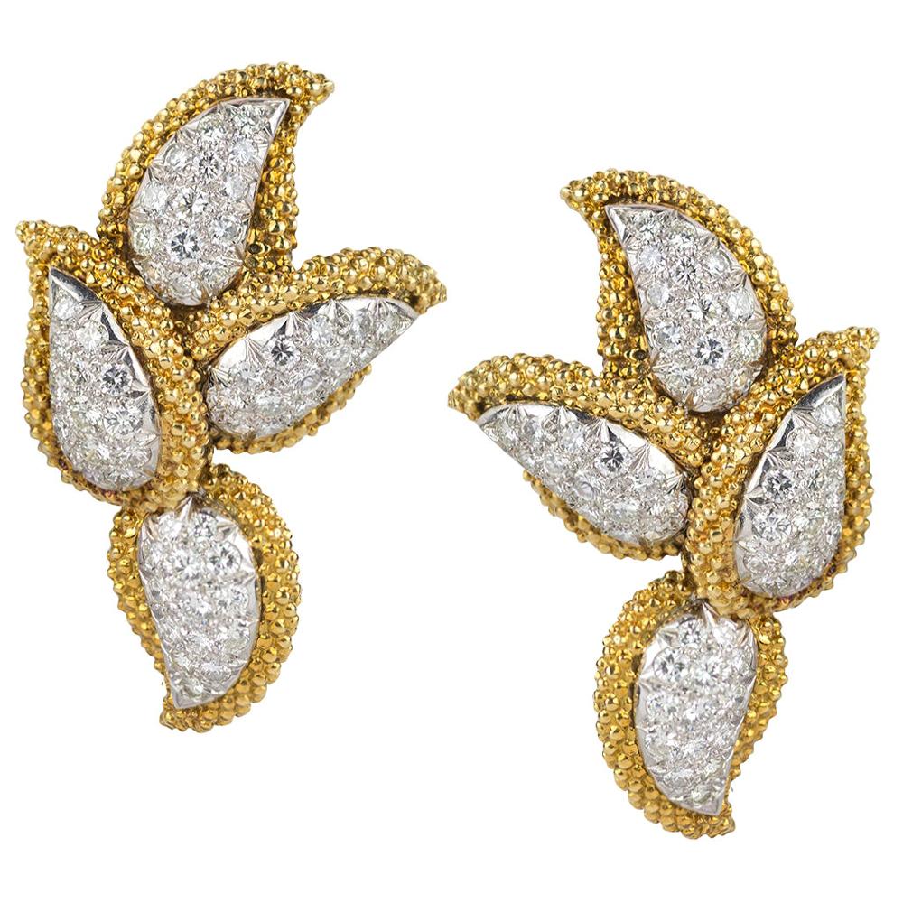 Ostier Diamond Day and Night Ear Clips