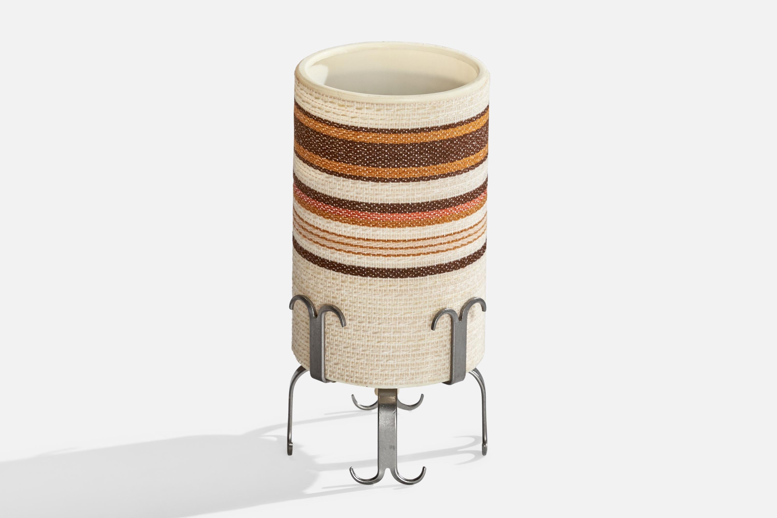 Östlings, lampe de table, acier, tissu, Suède, années 1980 Bon état - En vente à High Point, NC