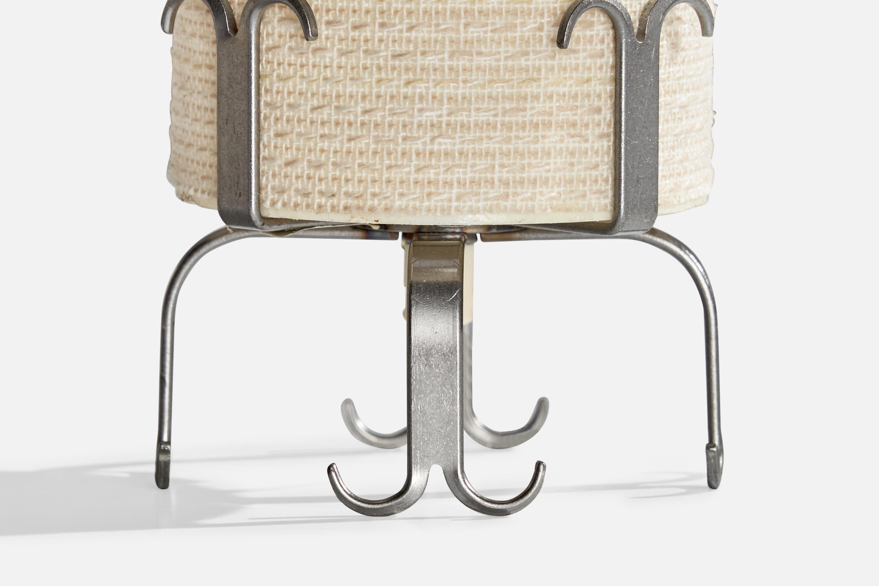 Östlings, lampe de table, acier, tissu, Suède, années 1980 en vente 1