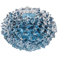 Ostreum in Steel Blue, a Blue Glass Centerpiece & Sculpture by Katherine Huskie