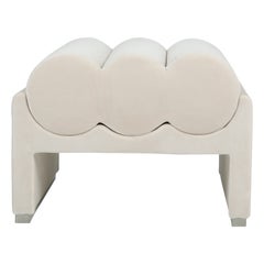Pouf corto Ostrica Velvet Kyl di Dalmoto