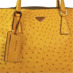 Prada Ostrich bag size Unique