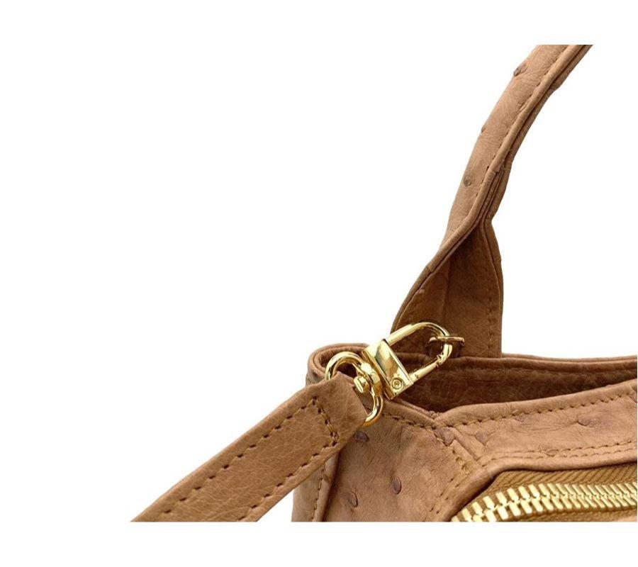 Giòsa Milano Ostrich bag size Unique In Excellent Condition In Gazzaniga (BG), IT
