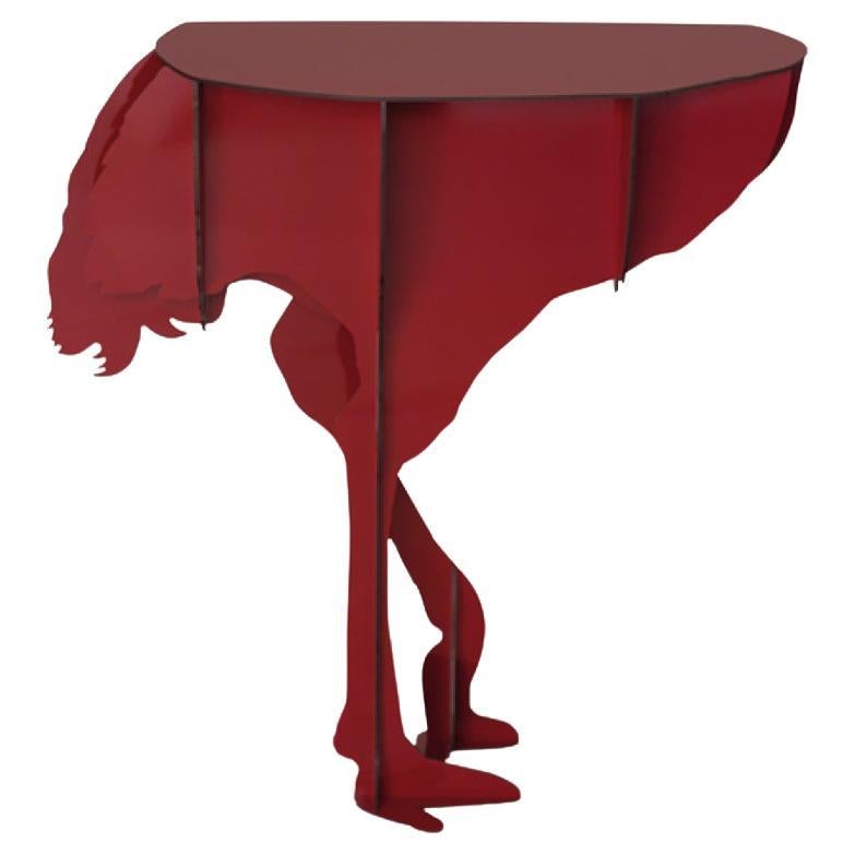 Ostrich Console - Red DIVA For Sale