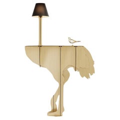 Ostrich console with light - DIVA LUCIA GOLD 