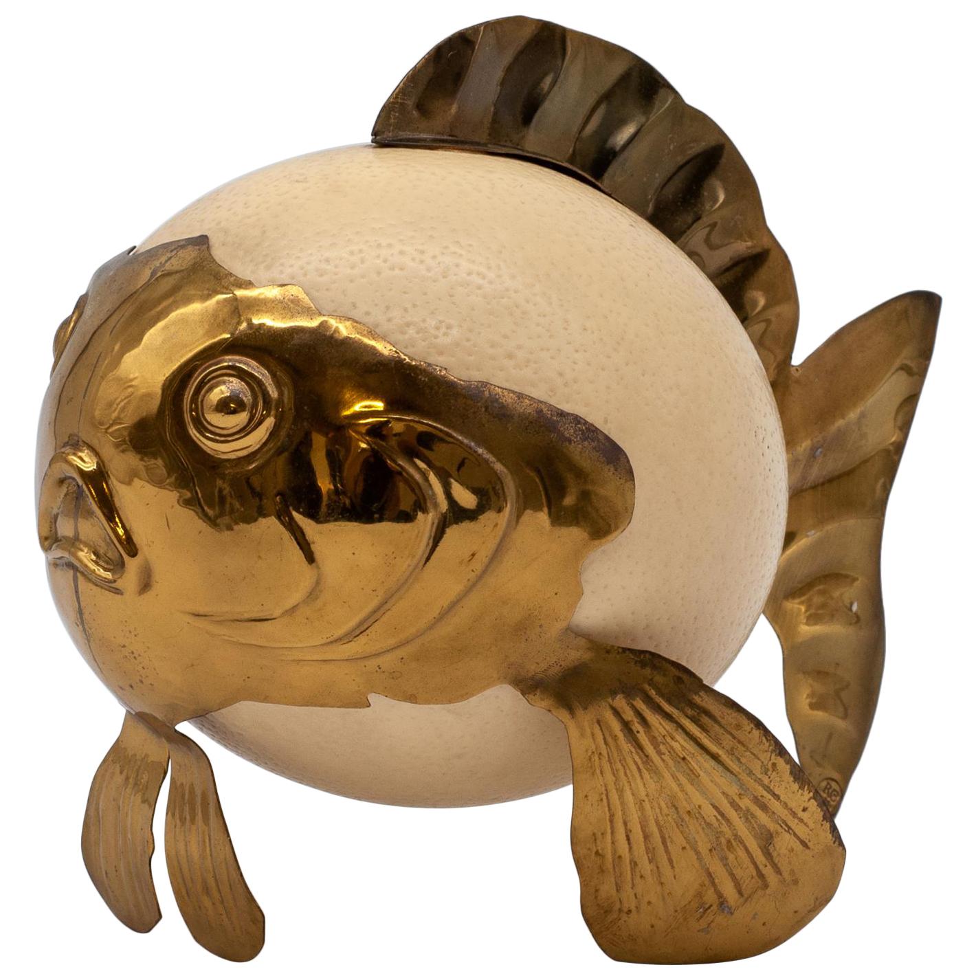 Ostrich Egg Blowfish For Sale