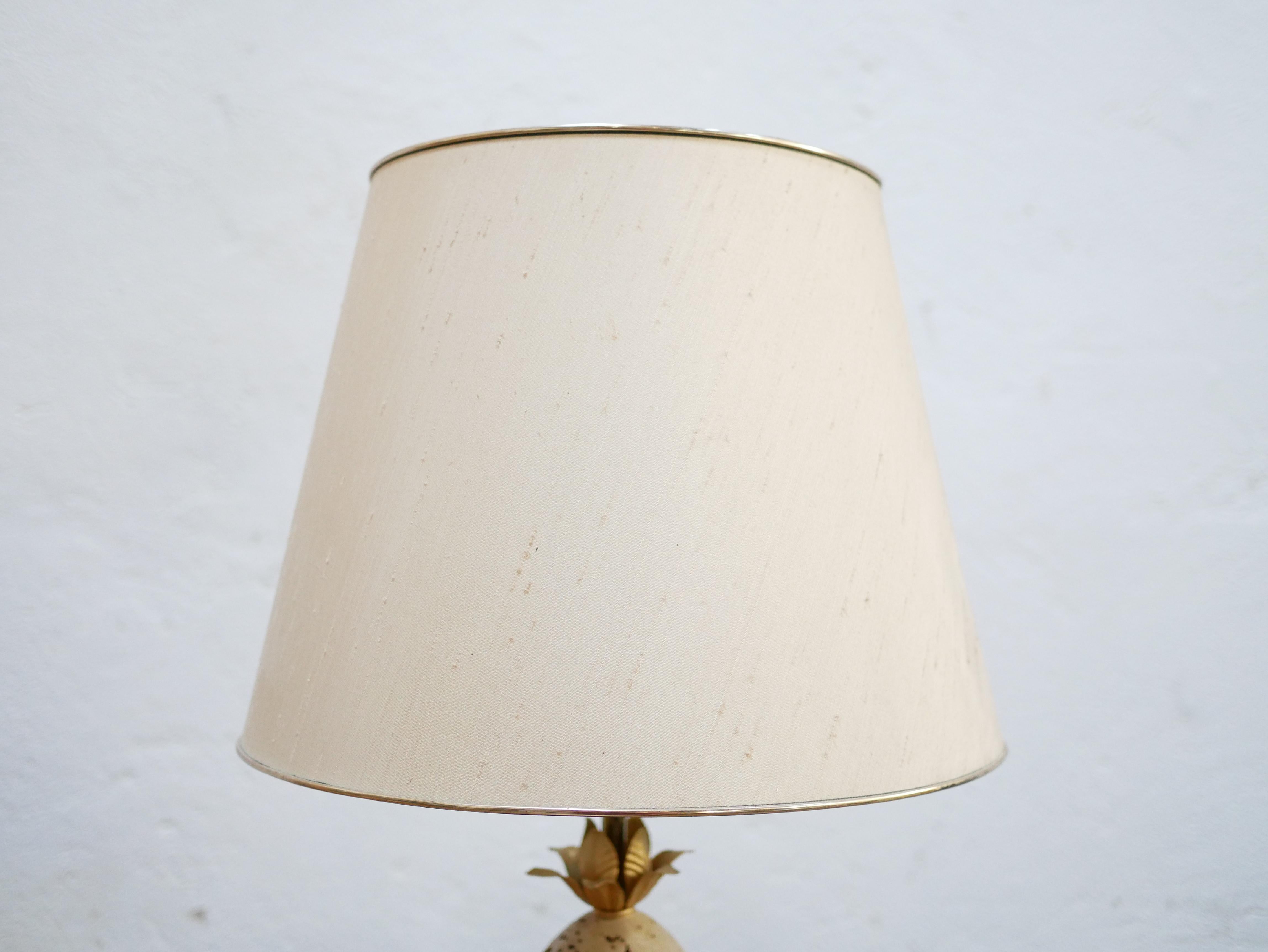 Straußeneier-Lampe aus Travertin im Vintage-Stil im Zustand „Gut“ im Angebot in AIGNAN, FR