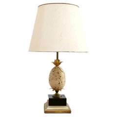 Ostrich egg lamp in Retro travertine