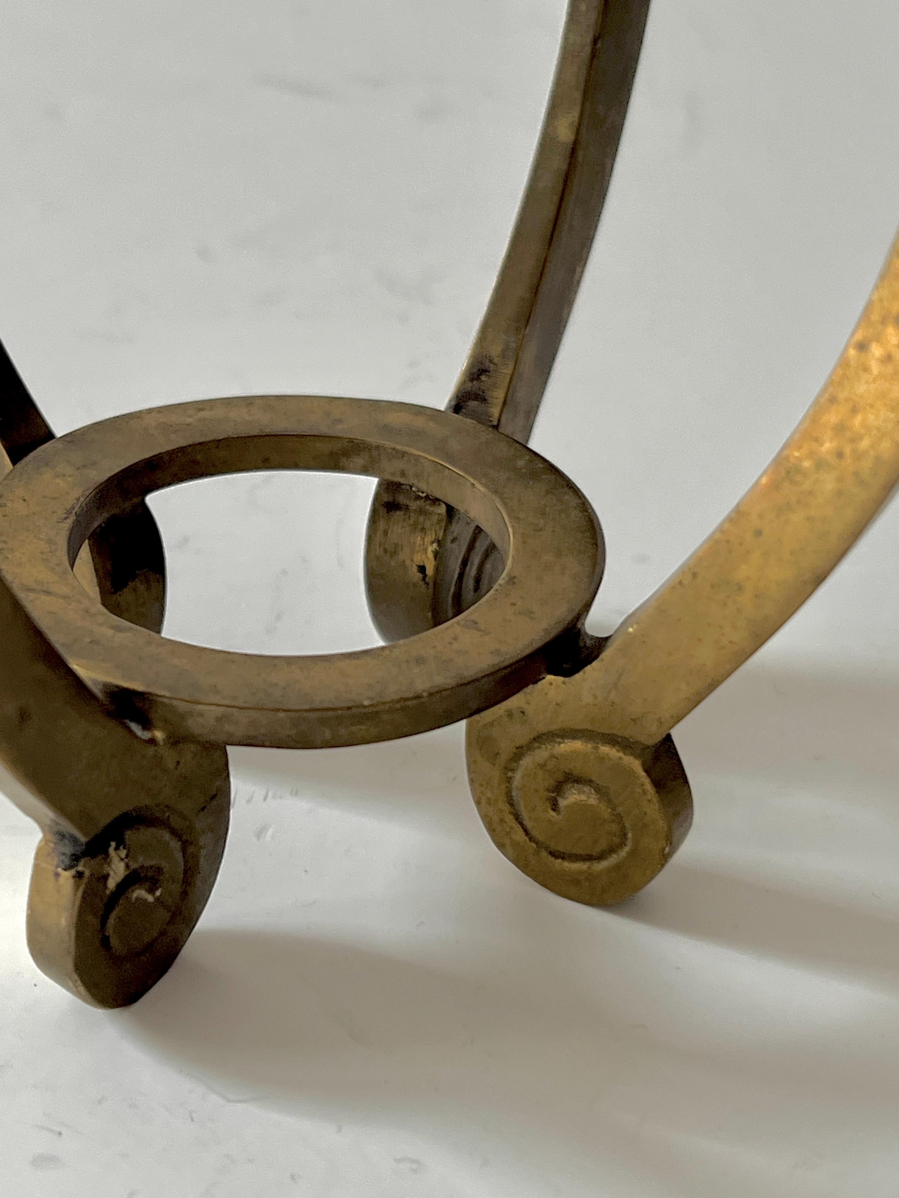 Ostrich Egg on Custom Brass Stand For Sale 5
