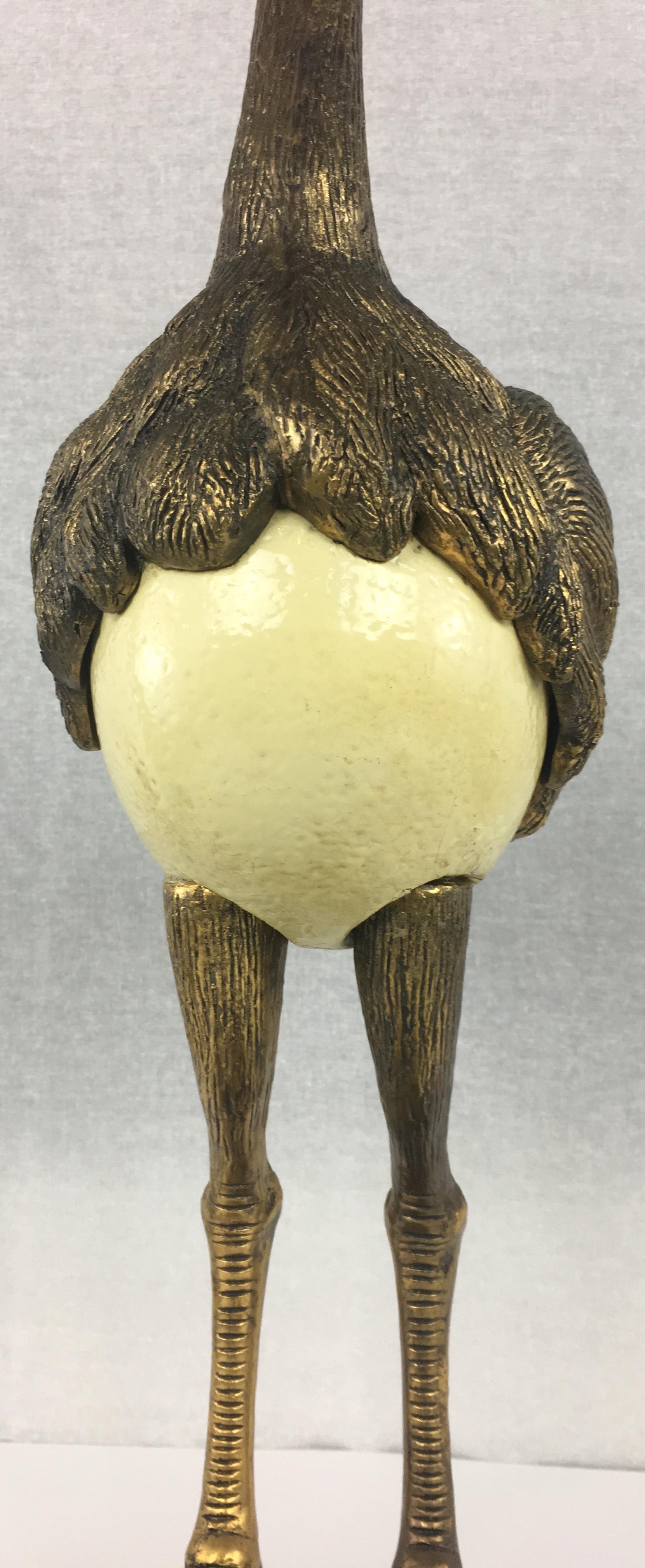 Italian Unique Midcentury Ostrich Sculpture by Anthony Redmile and Gabriella Binazzi