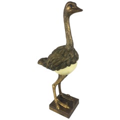 Unique Midcentury Ostrich Sculpture by Anthony Redmile and Gabriella Binazzi