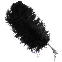 Used "Ostrich Feather Tickler Attachment" Sterling Silver 925 in Stock