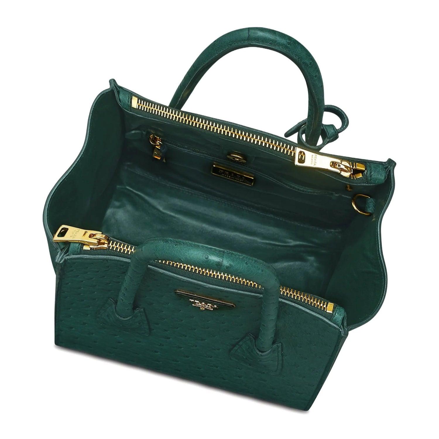 Prada Twin Pocket Tote Smaragd für Damen oder Herren im Angebot