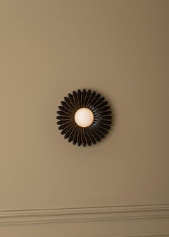 Ostro Schwarzer Wandleuchter aus Keramik von Simone & Marcel