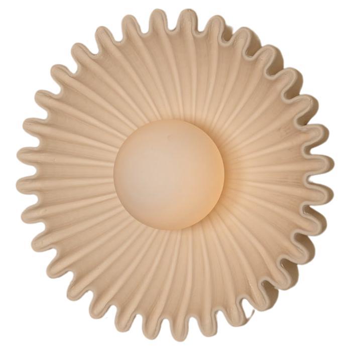 Ostro Ecru Ceramic Wall Sconce by Simone & Marcel
