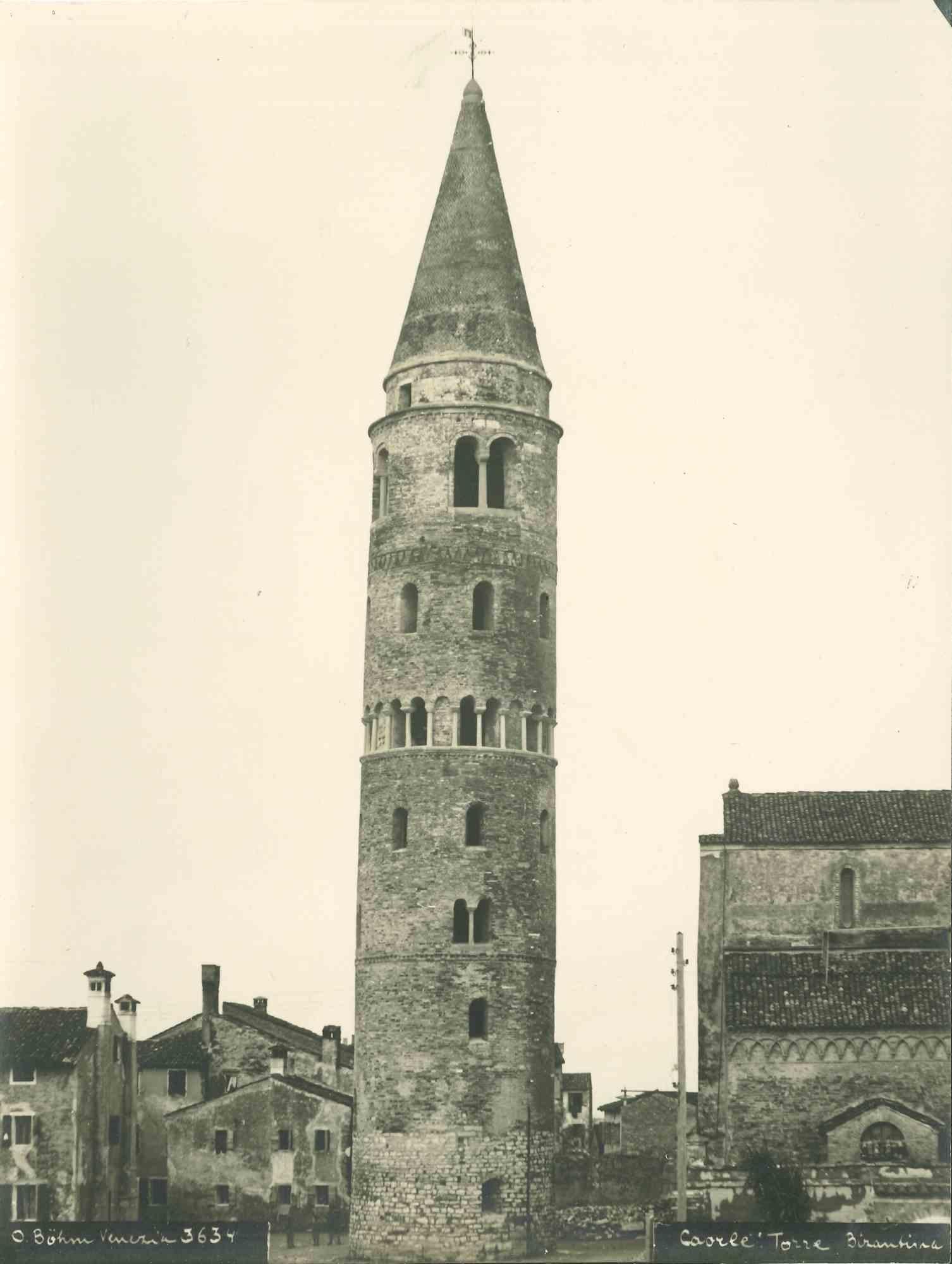 Osvaldo Böhm Landscape Photograph - Byzantine Tower - Vintage Photograph - Early 20th Century