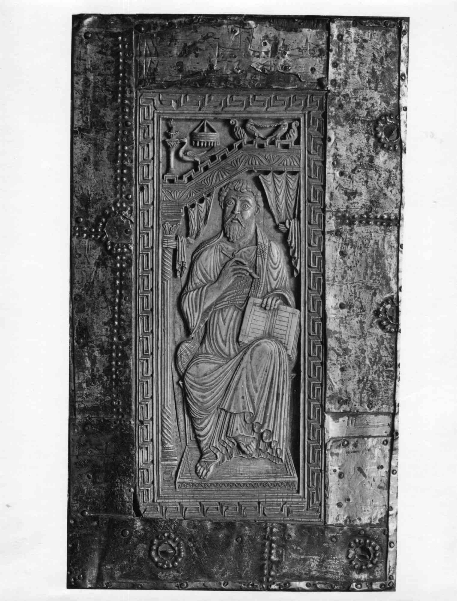 Cathédrale de Cividale - Détail de photo vintage par Osvaldo Bohm - Début du 20ème siècle