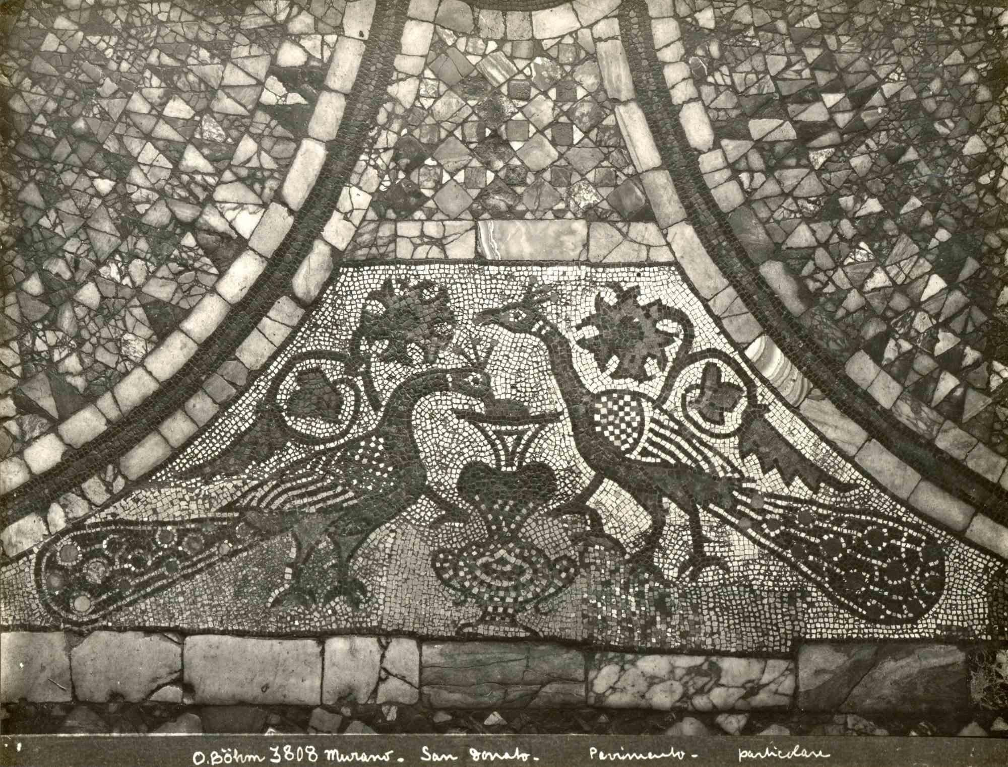 Figurative Photograph di Osvaldo Böhm - Mosaico di Murano - Dettaglio foto d'epoca di Osvaldo Bohm - Inizio XX secolo