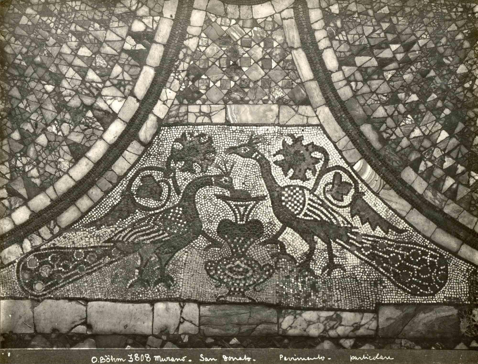 Osvaldo Böhm Black and White Photograph - Murano Mosaic - Vintage Photo Detail by Osvaldo Bohm - Early 20th Century