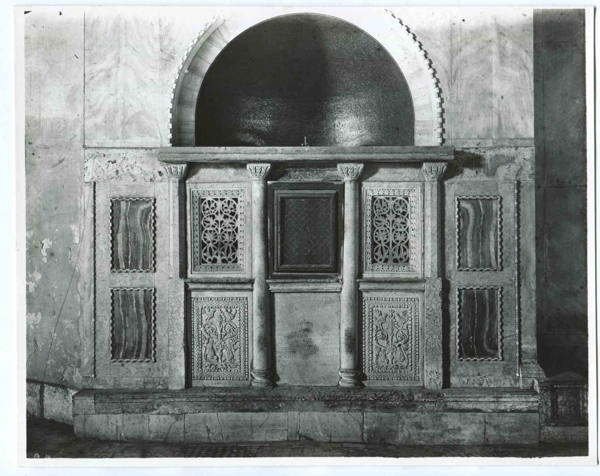 Photo Vintage Détail de la Cathédrale St Marc par Osvaldo Bohm - Début du 20ème siècle