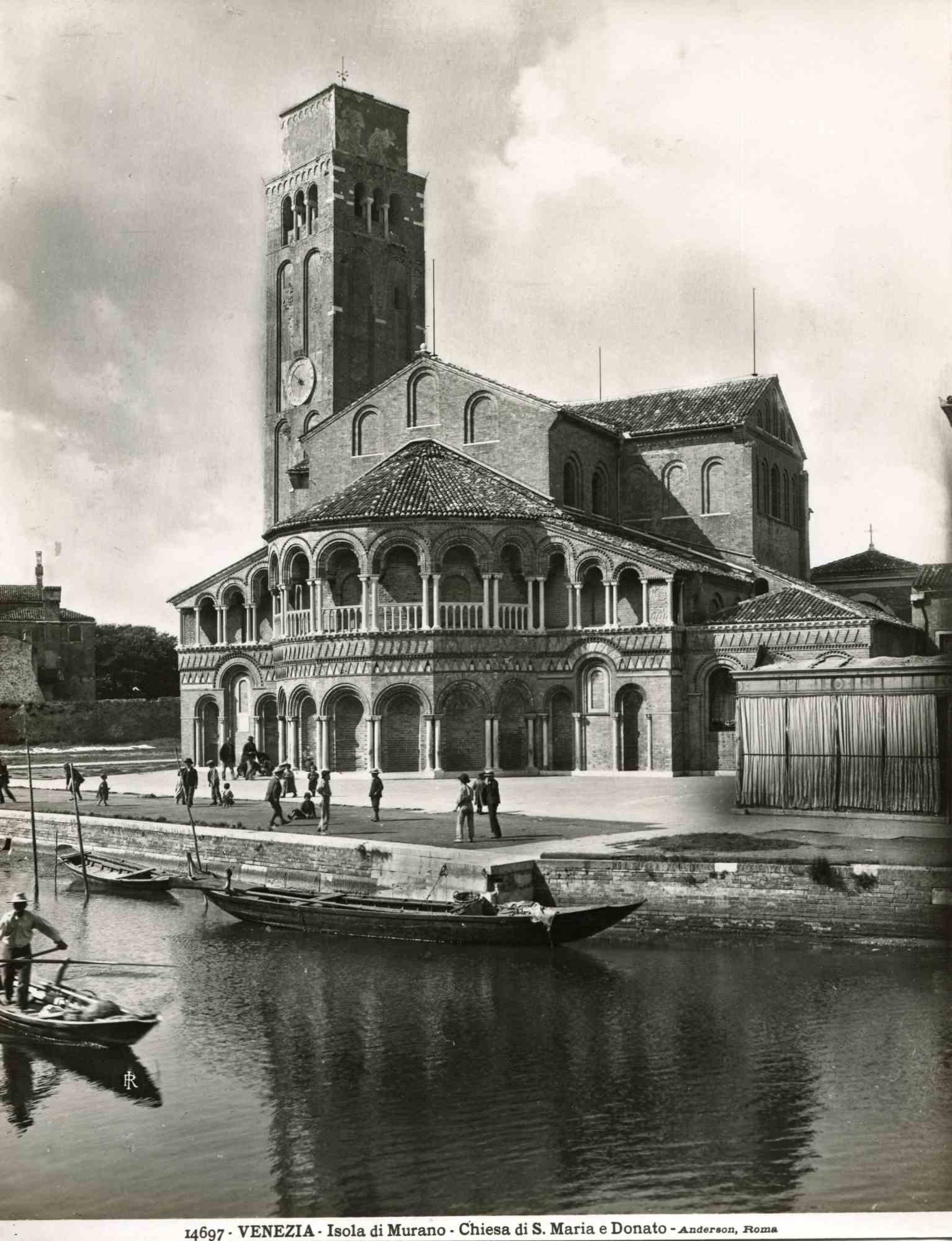 Osvaldo Böhm Black and White Photograph - Vintage View of Murano - Vintage b/w Photo by Osvaldo Bohm - Early 20th Century