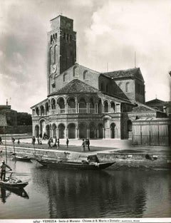 Vintage View of Murano - Vintage b/w Photo by Osvaldo Bohm - Early 20th Century