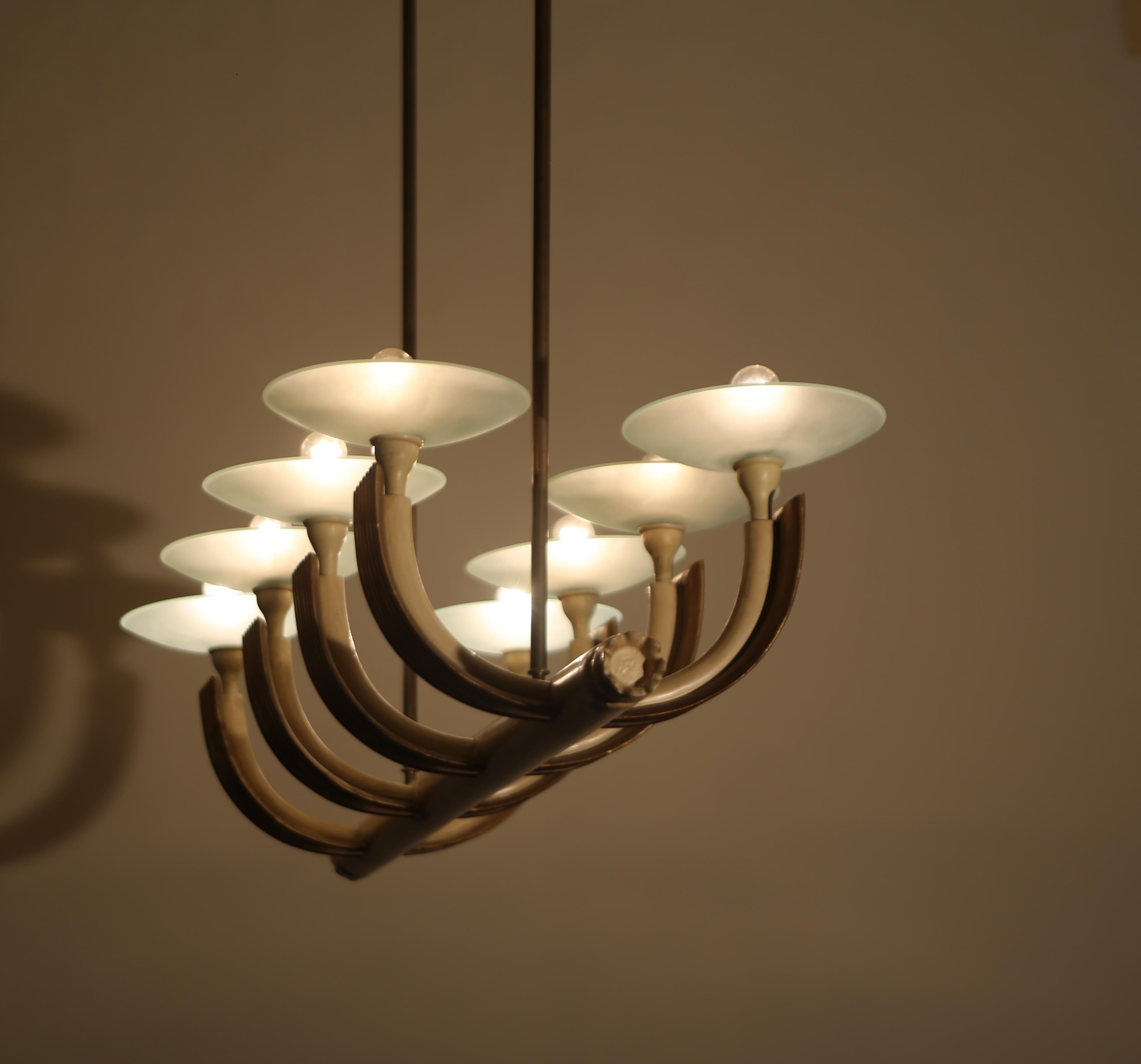 Altro Atelier Borsani Varedo big  chandelier from the 1940s in vendita