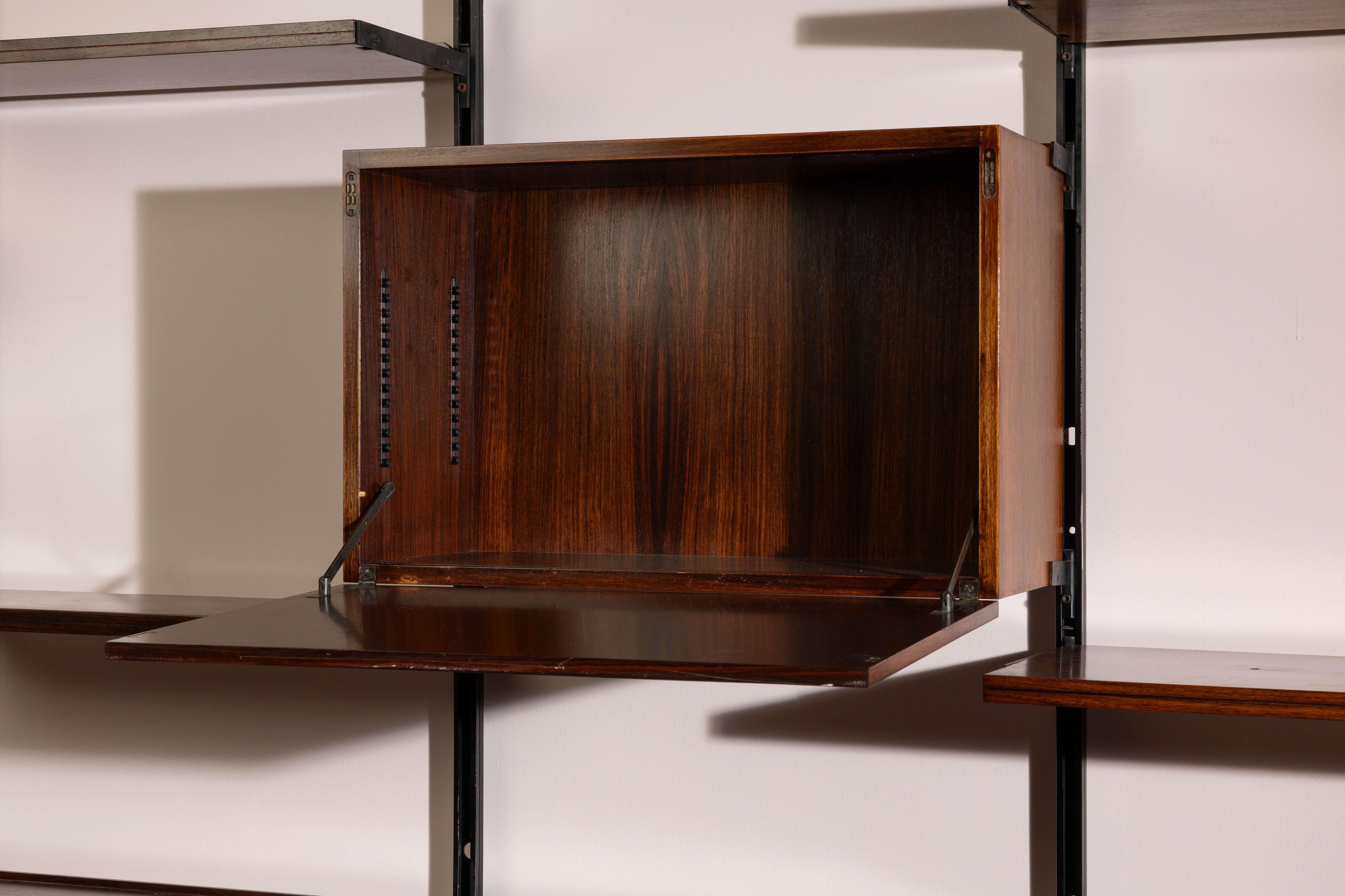 Osvaldo Borsani and Agenore Fabbri E22 shelving system for Tecno, Italy, 1950s in vendita 13