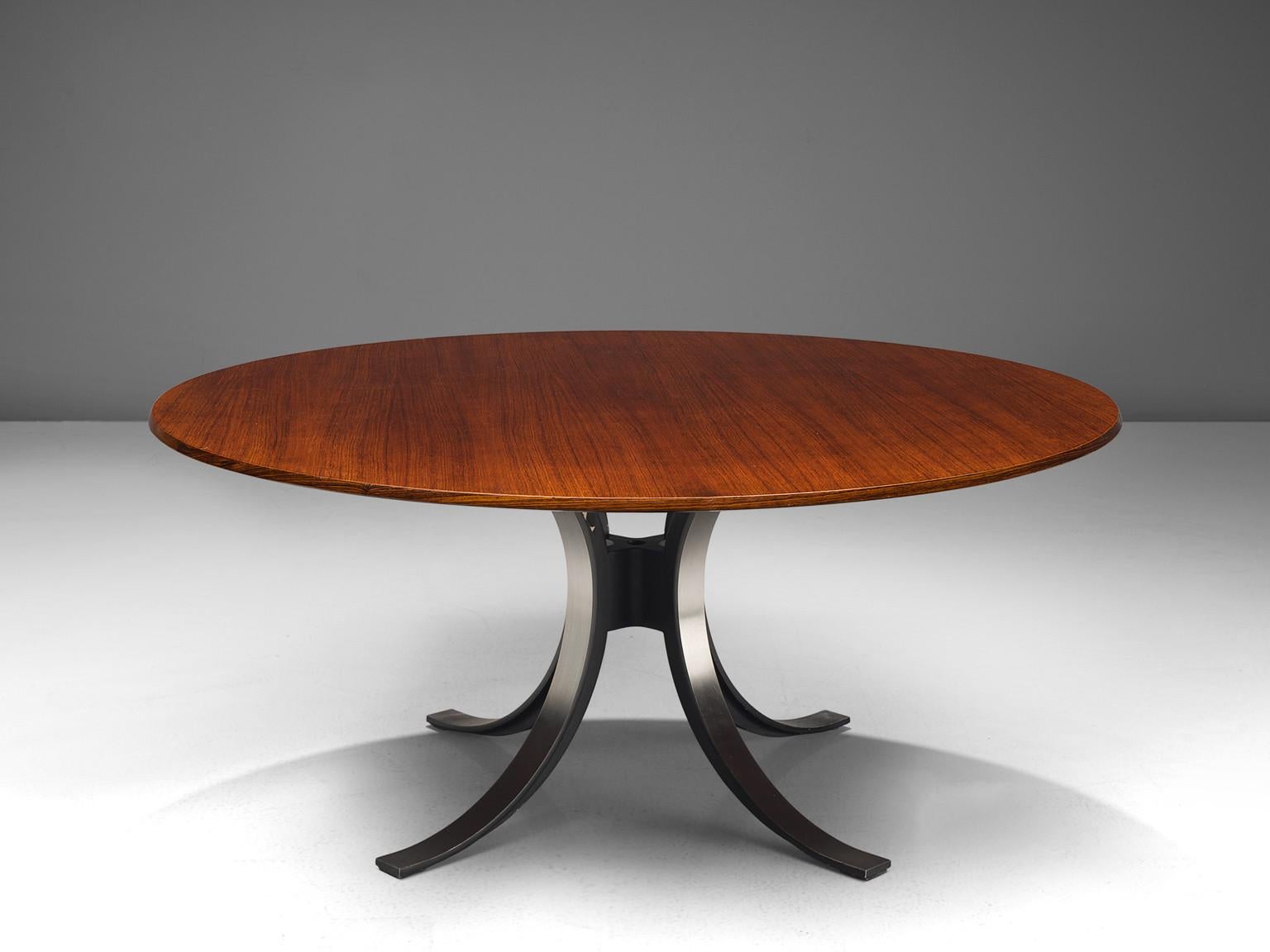 Osvaldo Borsani and Eugenio Gerli for Tecno, dining table, model T69, wood, enameled steel, Italy, 1964 

The designers Borsani and Gerli created together an outstanding piece of furniture that deserves a prominent place in one's living room.