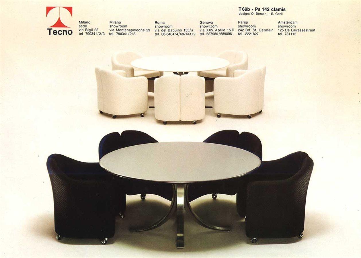 Mid-20th Century Osvaldo Borsani and Eugenio Gerli for Tecno T69 Dining Table, 1968