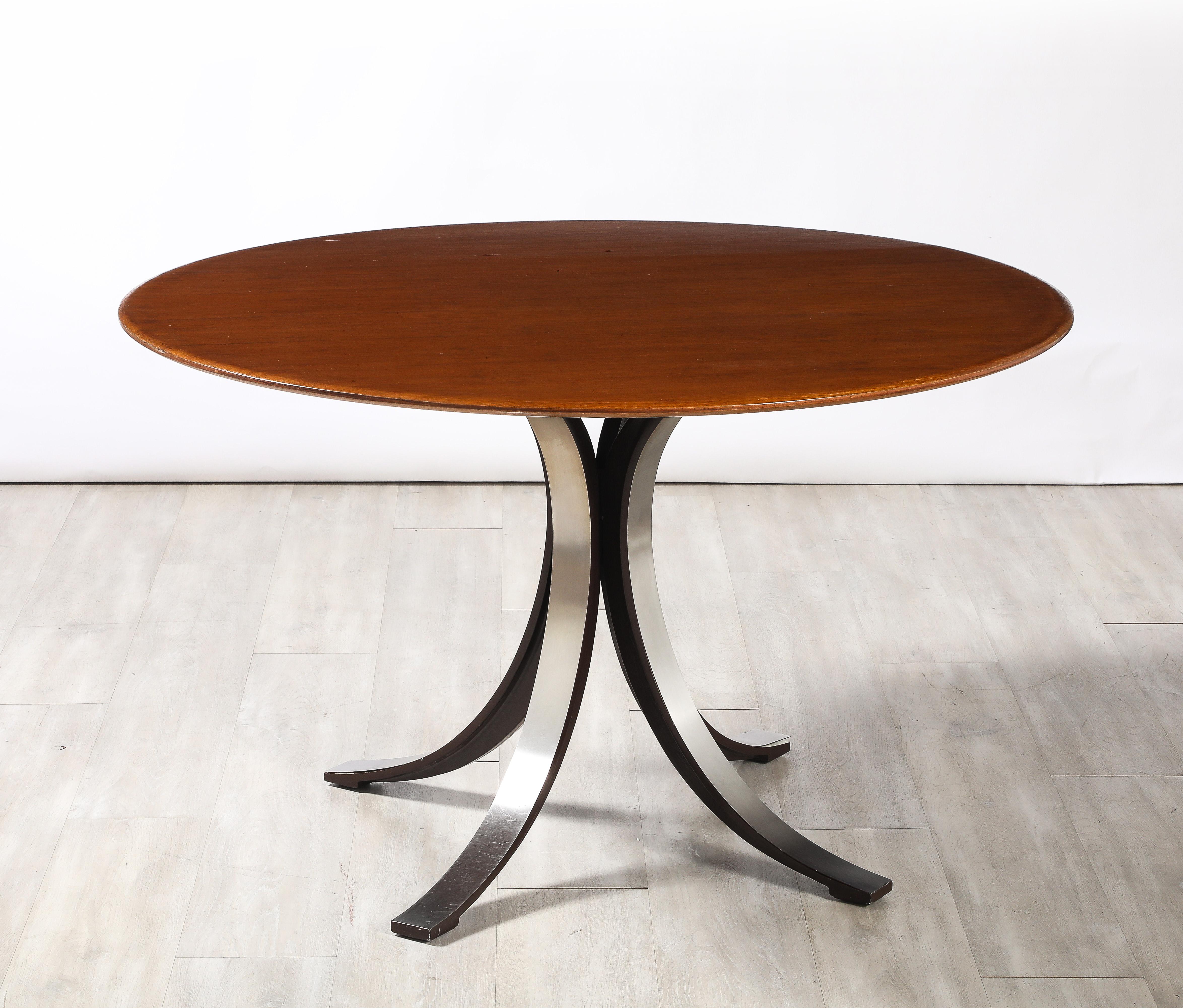 Metal Osvaldo Borsani and Eugenio Gerli 'T69' Table for Tecno, Italy, circa 1963 For Sale