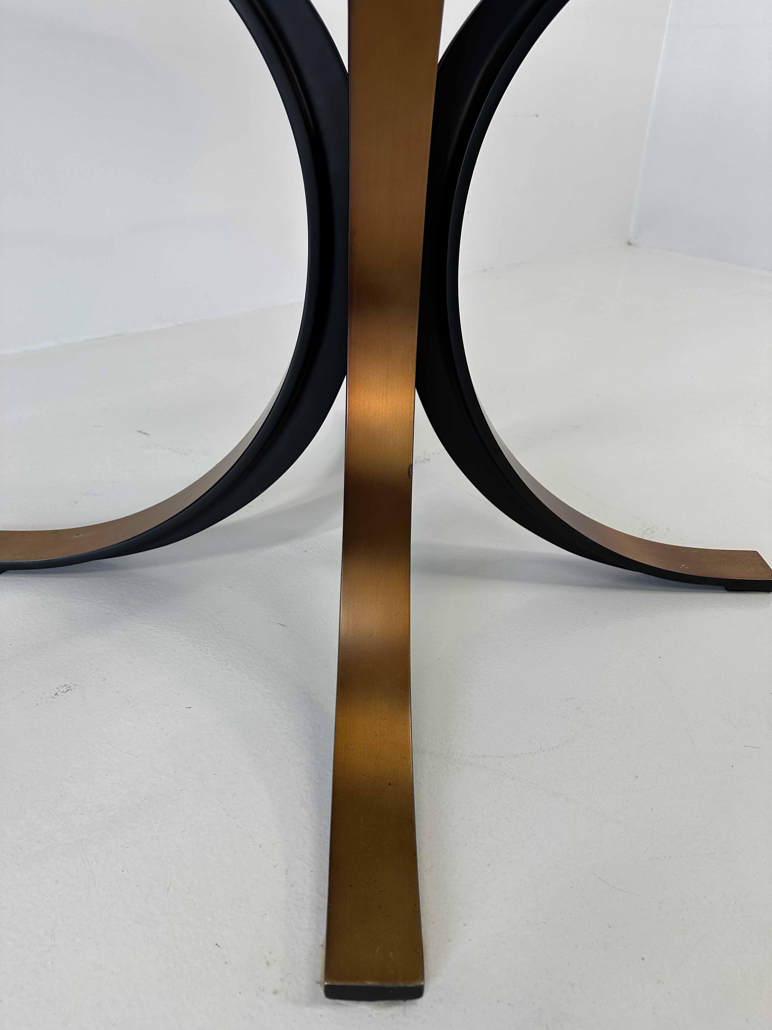 Osvaldo Borsani and Eugenio Gerli T69B Bronzed Brass Table by TECNO, 1960s For Sale 3