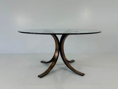 Osvaldo Borsani and Eugenio Gerli T69B Bronzed Brass Table by TECNO, 1960s