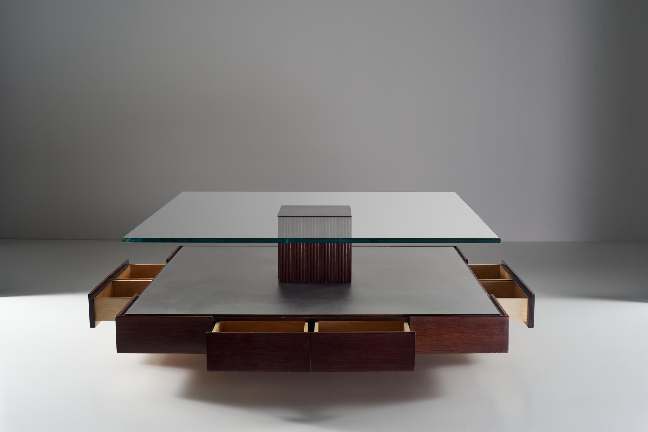 Mid-Century Modern Marco Fantoni Tecno Low Central Table Italian Design, 1960s