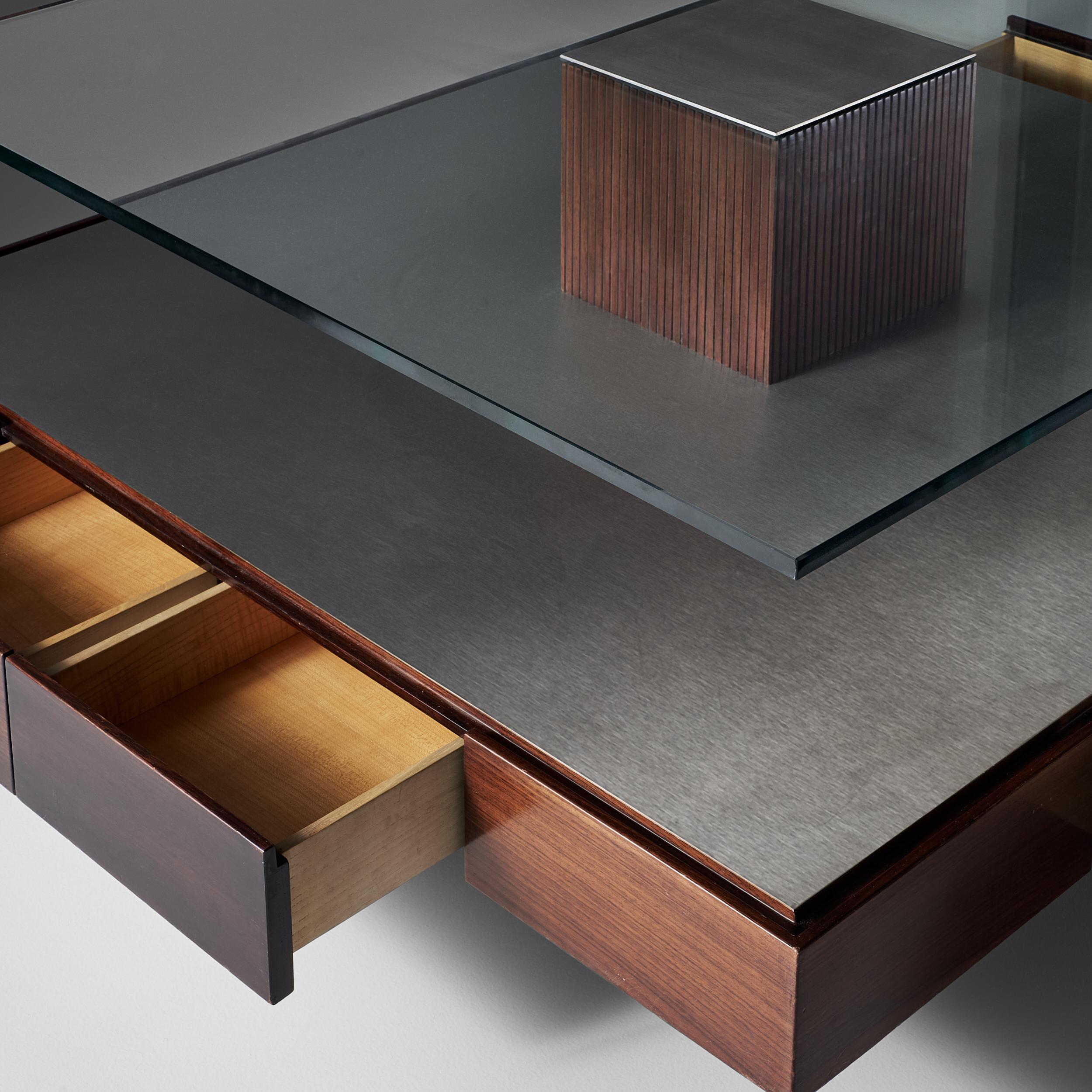 20th Century Marco Fantoni Tecno Low Central Table Italian Design, 1960s