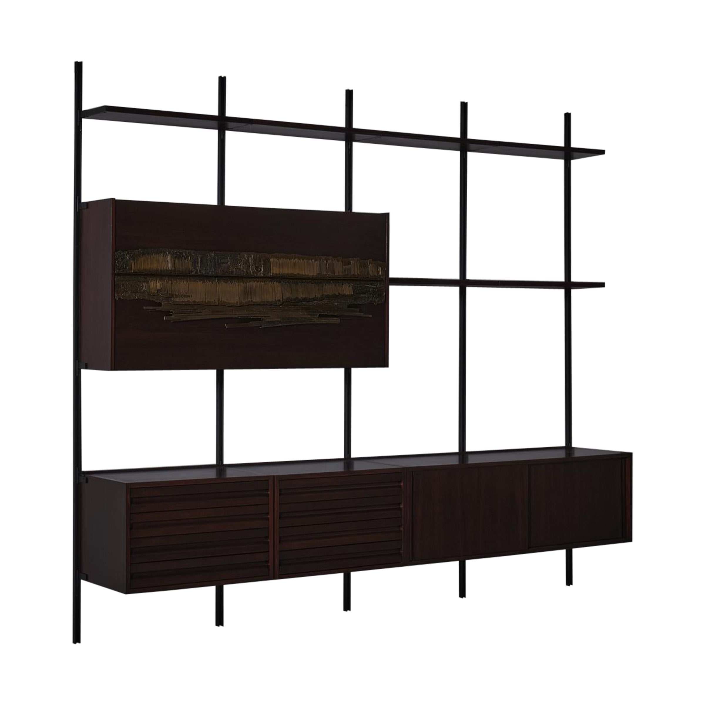 Bibliothèque Osvaldo Borsani & Arnaldo Pomodoro mod. E22 pour Tecno, Italie 1957 en vente