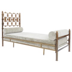 Osvaldo Borsani Atelier and Analdo Pomodoro Cast Brass Artist Day Bed