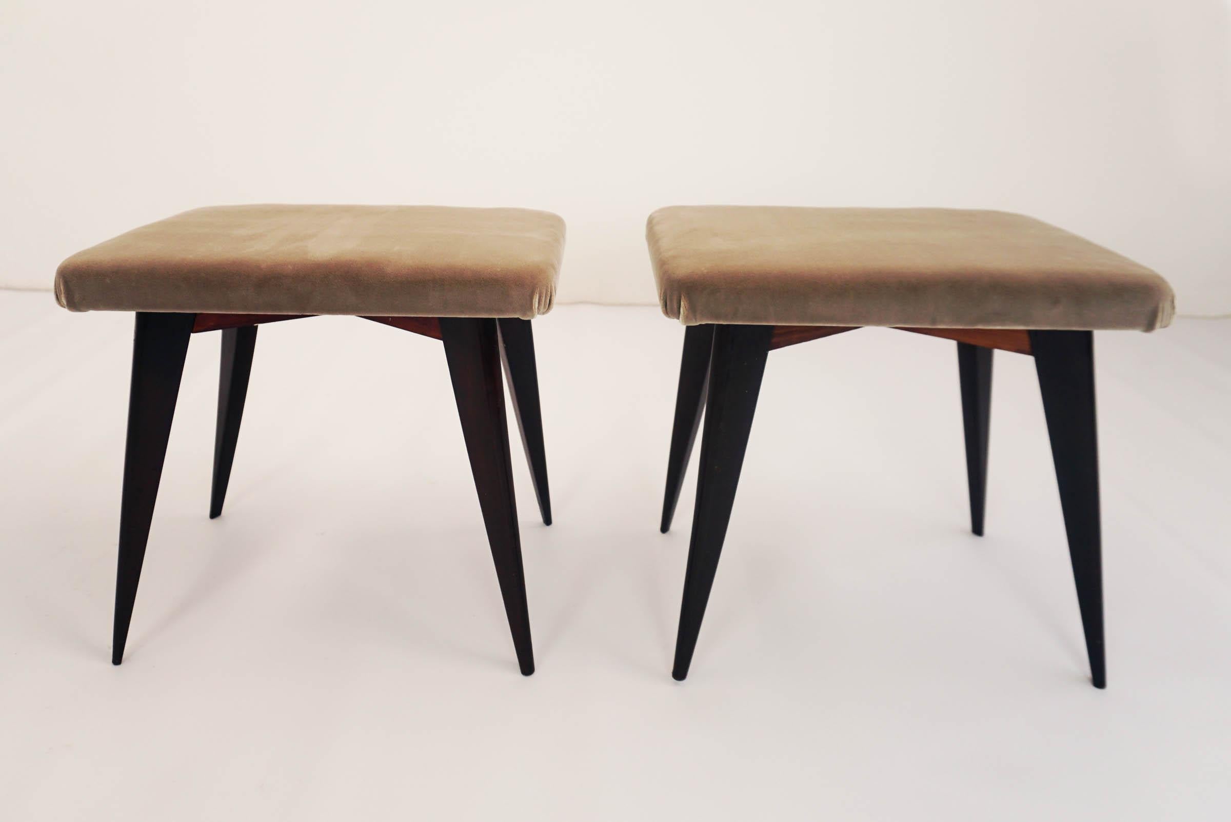 Mid-Century Modern 1950 Italian Elegant Stools