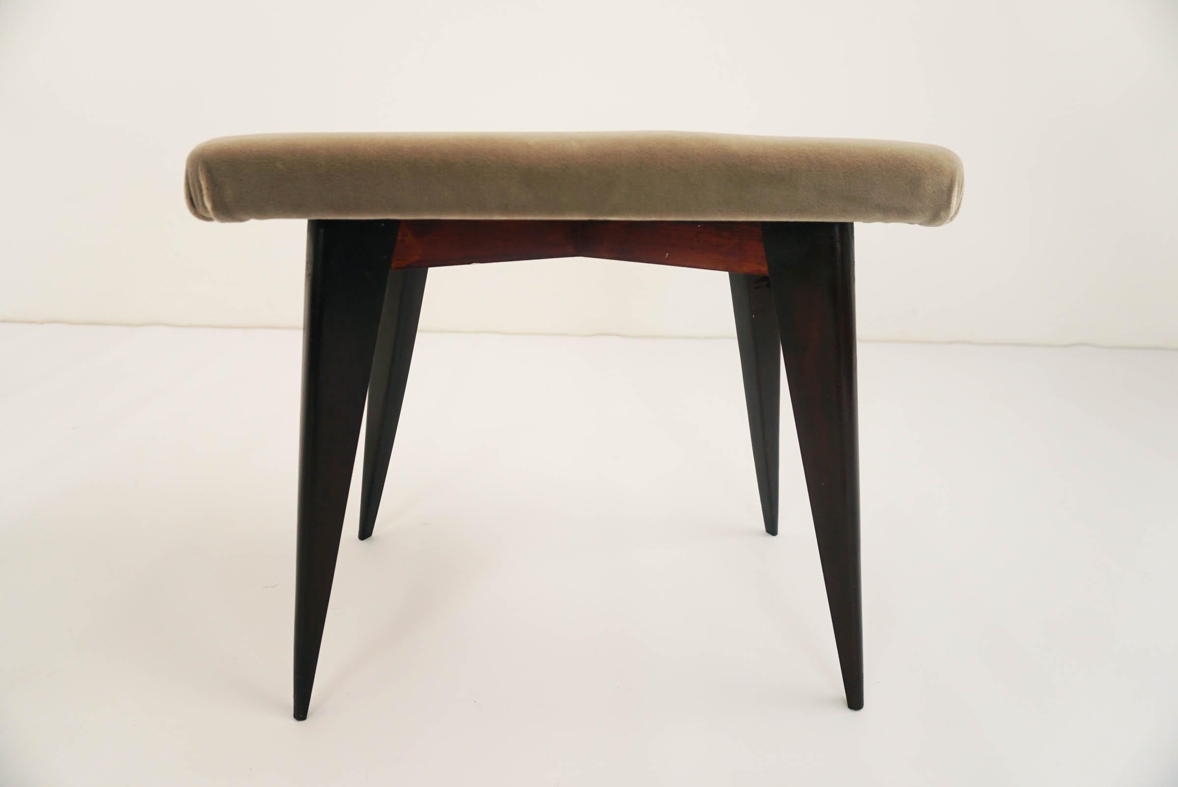 Upholstery 1950 Italian Elegant Stools