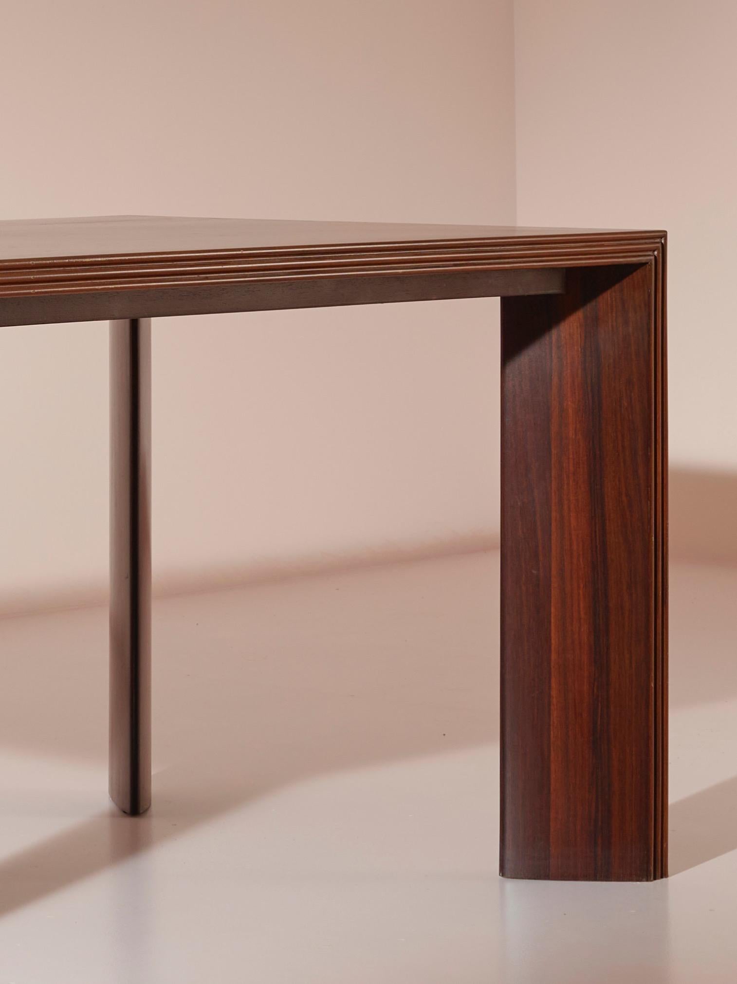 Walnut Paolo Buffa walnut Grissinato Dining Table, Italy, 1940s