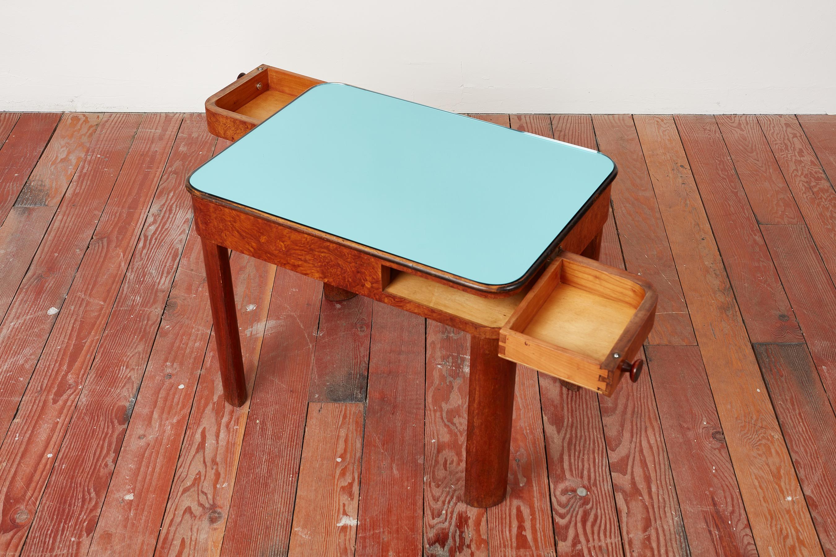 Mirror Osvaldo Borsani Attributed Side Table For Sale