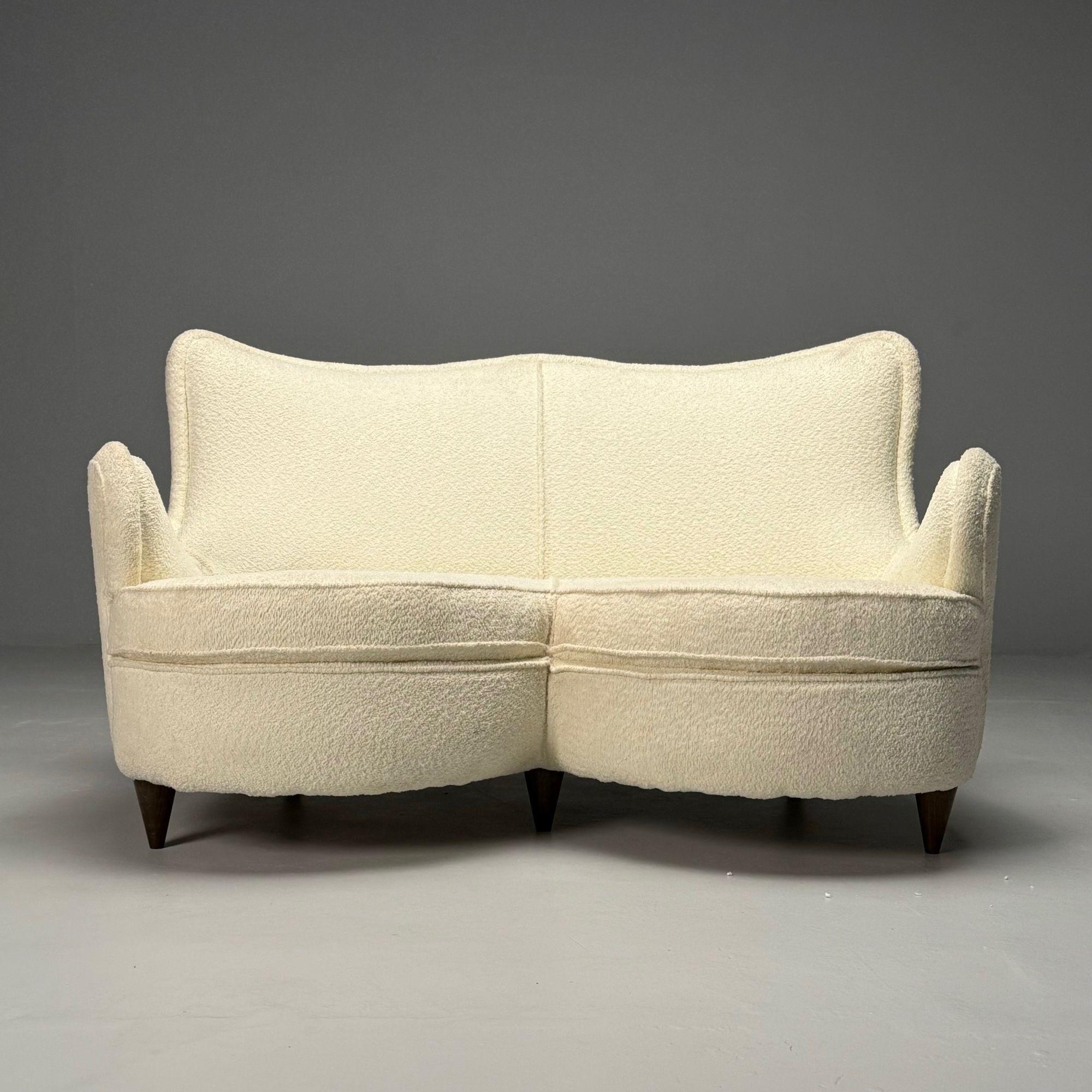 20ième siècle Attribution Osvaldo Borsani, canapé en forme de cœur, modernité italienne du milieu du siècle dernier, années 1950. en vente