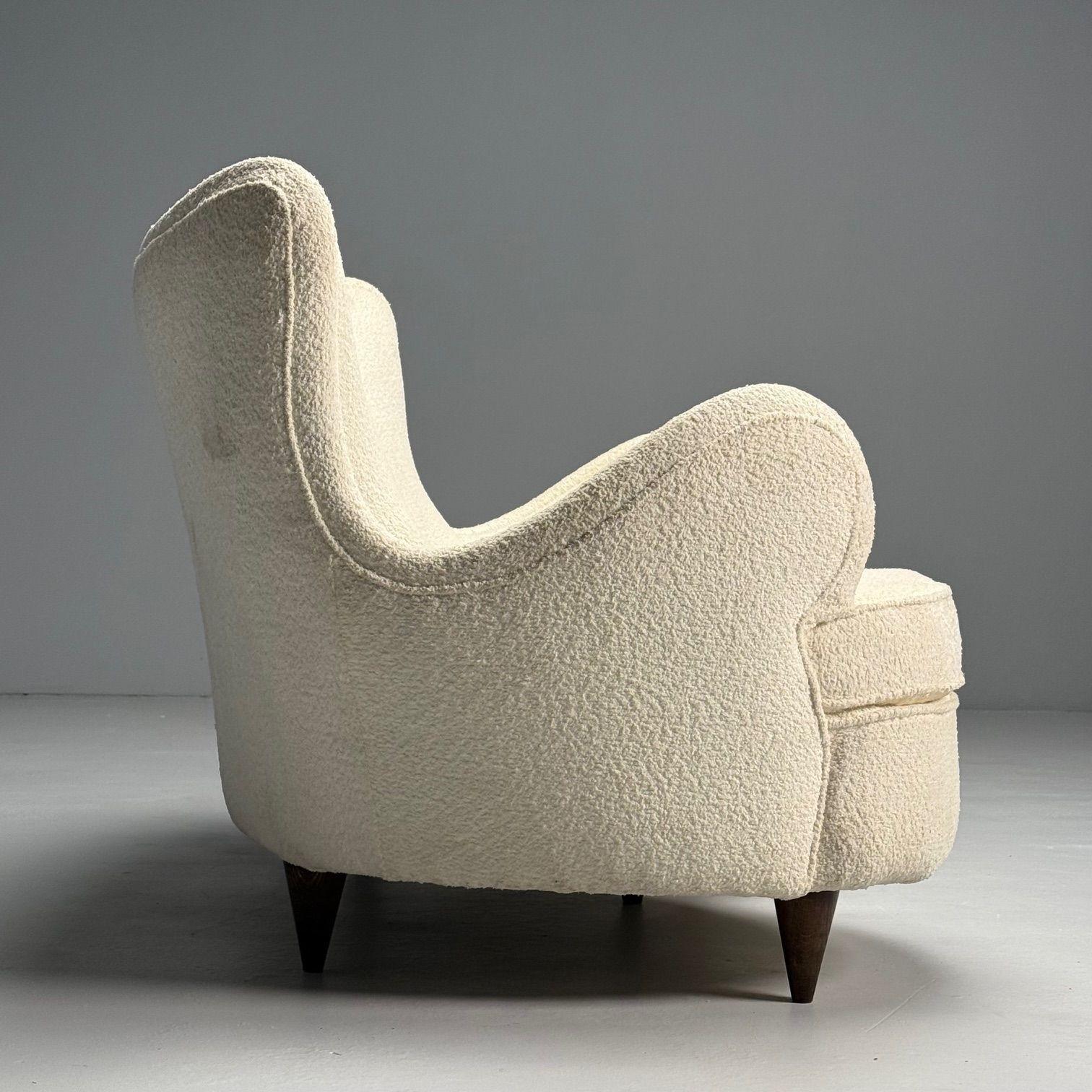 Attribution Osvaldo Borsani, canapé en forme de cœur, modernité italienne du milieu du siècle dernier, années 1950. en vente 3