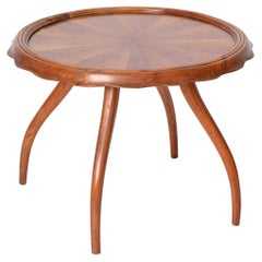 Osvaldo Borsani Blond Walnut Center Table, Coffee Table, Italy 1940s