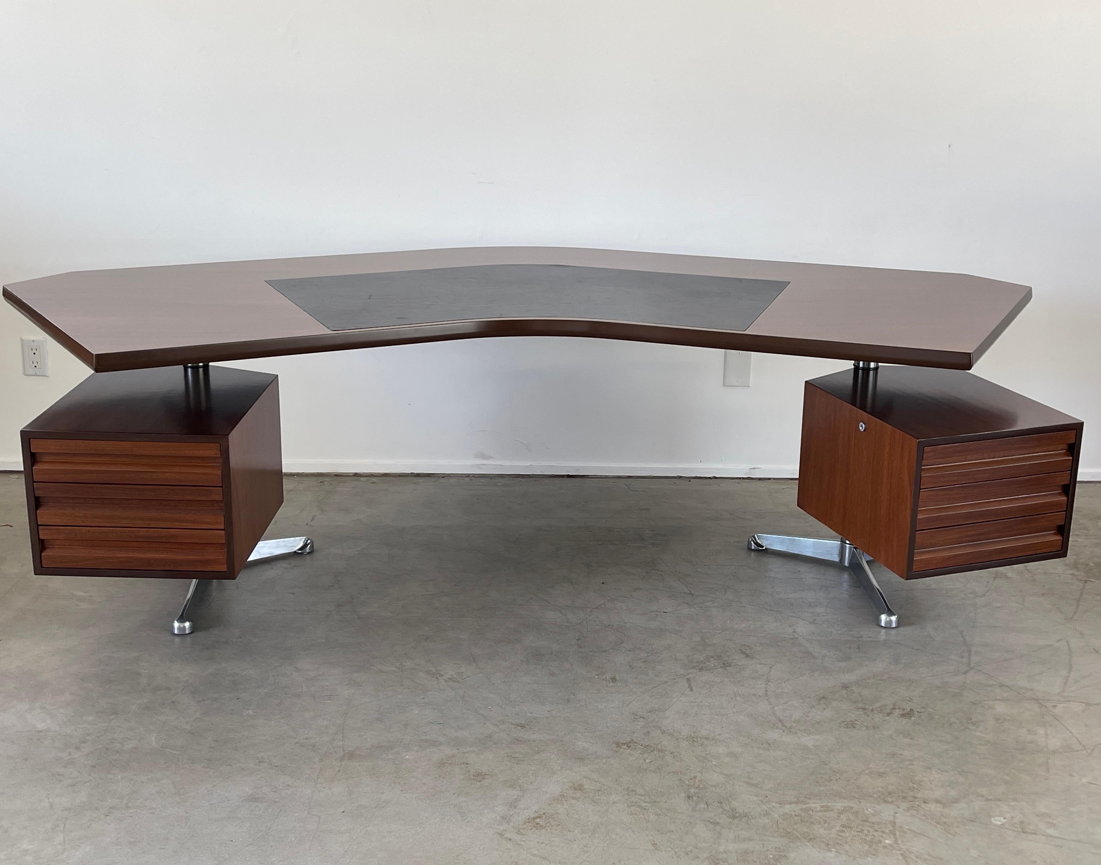 Mid-20th Century Osvaldo Borsani Boomerang Desk