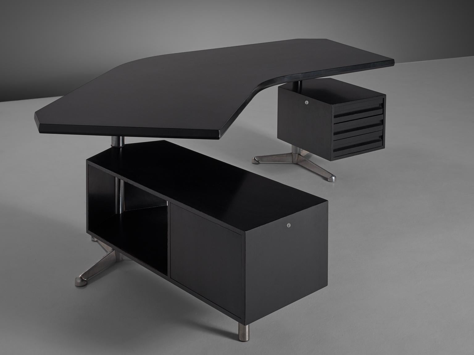 Mid-Century Modern Osvaldo Borsani Boomerang T-96 Desk for Tecno Milano