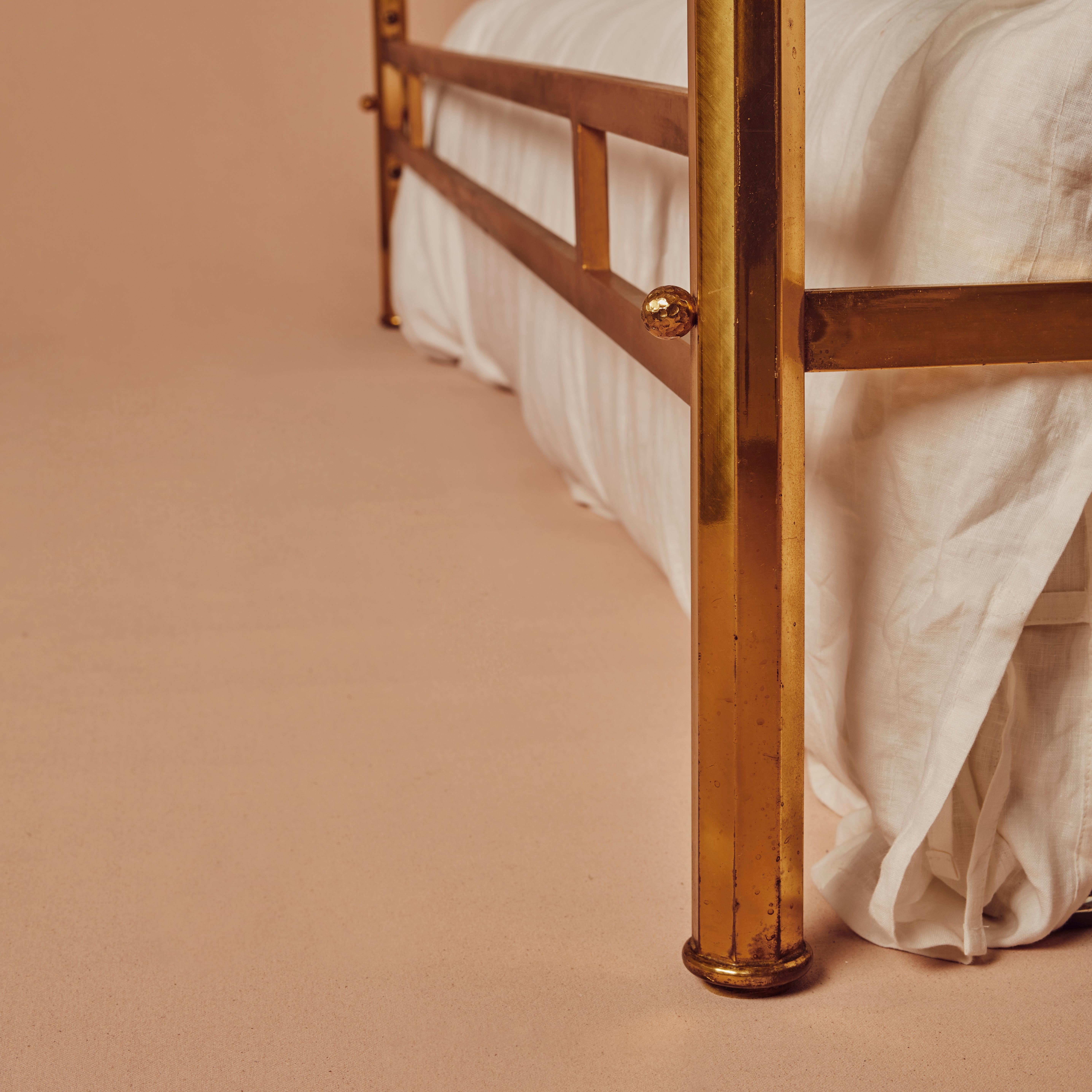 Late 20th Century Osvaldo Borsani Brass Bed For Sale