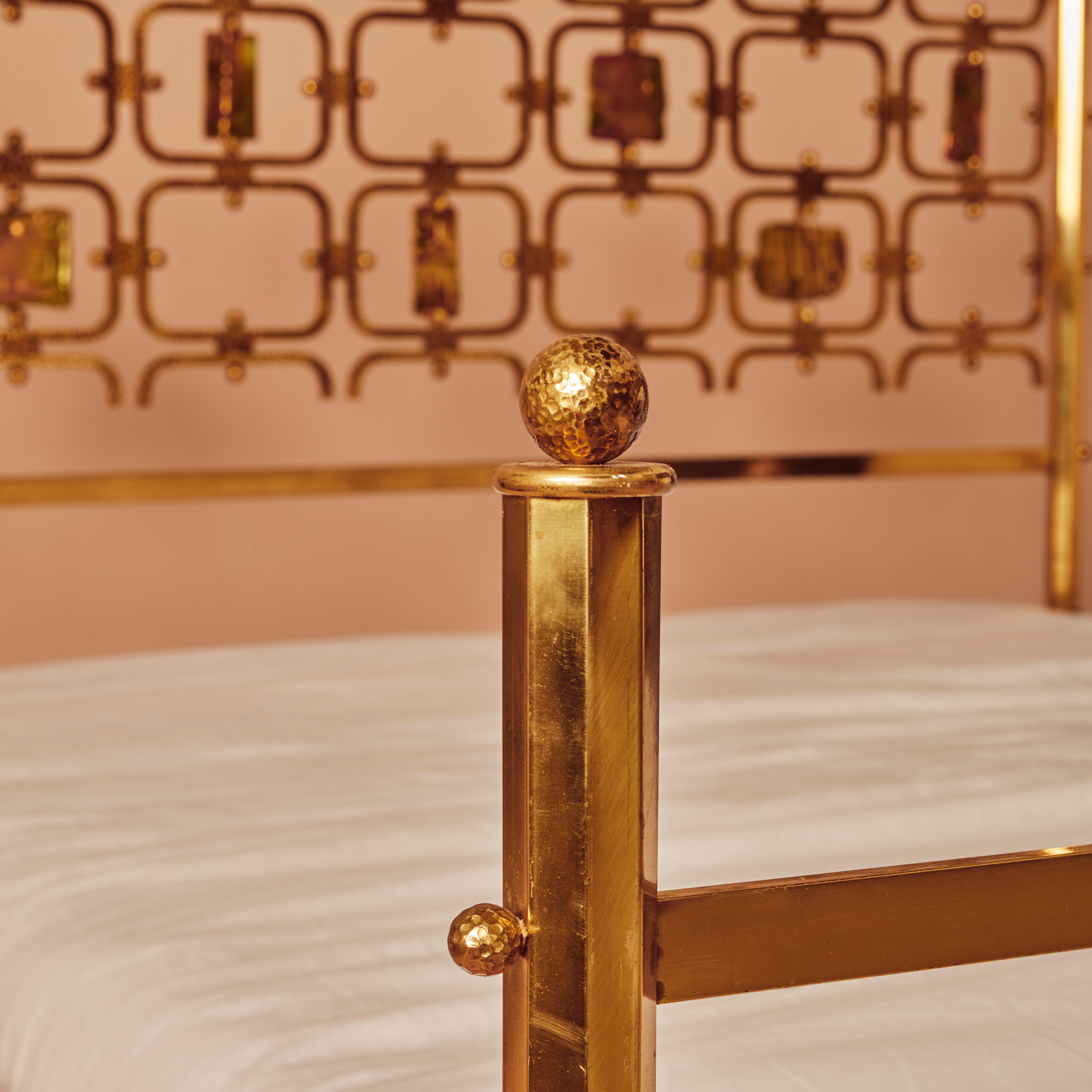 Osvaldo Borsani Brass Bed For Sale 1