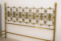 Osvaldo Borsani Brass Double Bed, 1960s