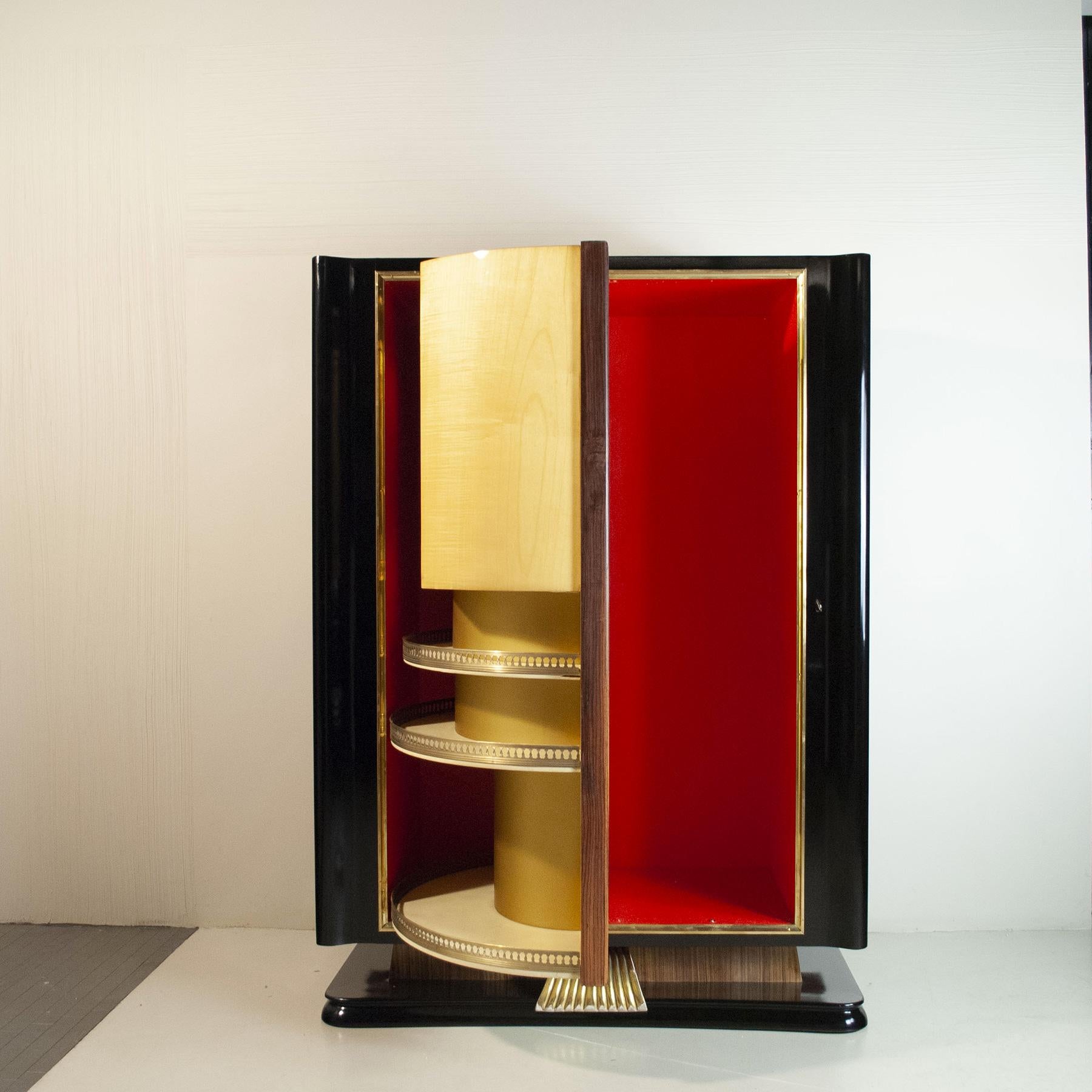 Italian Osvaldo Borsani Cabinet Bar, Late 40's